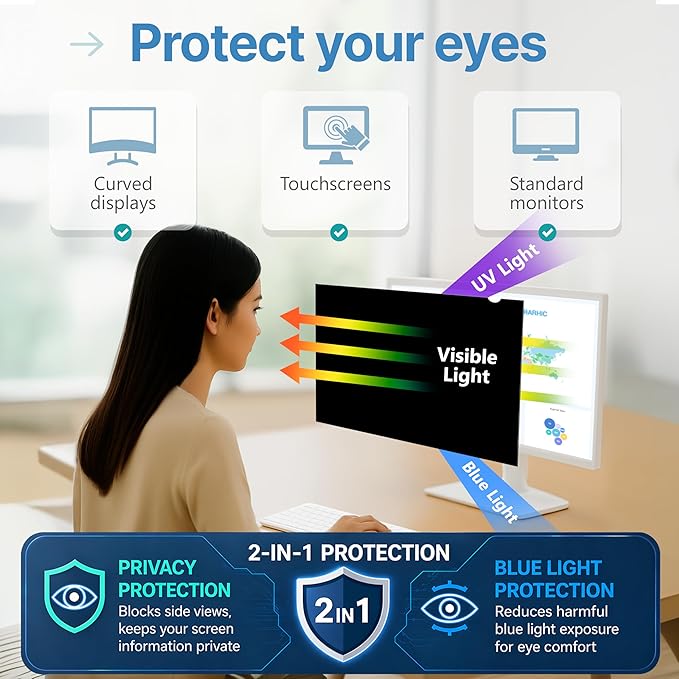 VINTEZ 23.8 Inch 16:9 Privacy Screen - Image 6