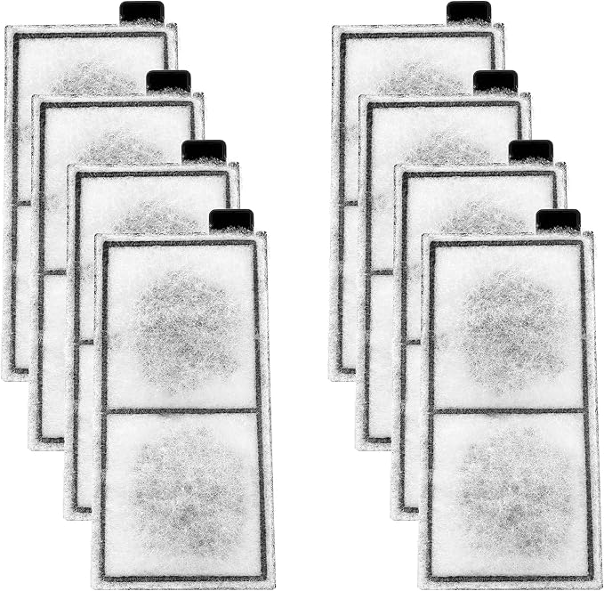AQQA 8 Pack Aquarium Replacement Filter Cartridge Fish Tank Filter Cartridge by AQQA