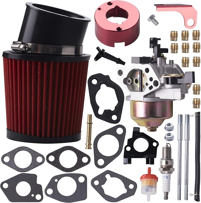 Upgrade Carburetor Air Filter Adapter Pipe Jet Stage 2 Kit by MRELC