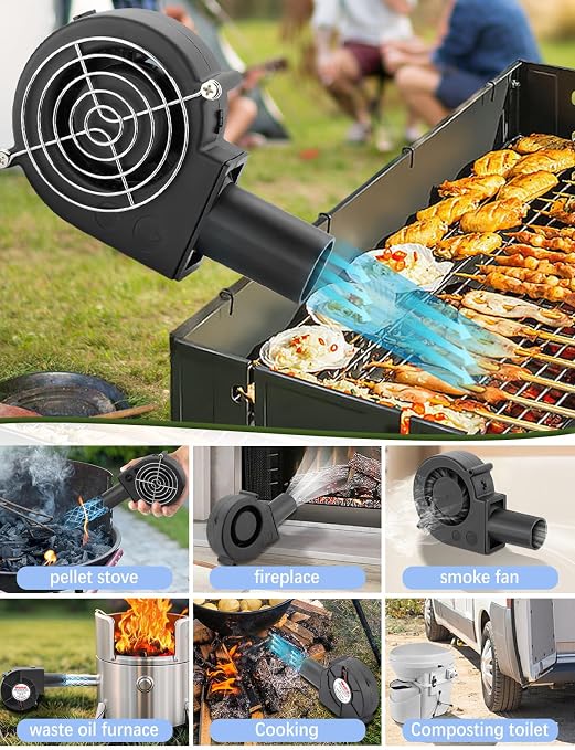 Wathai BBQ Air Mover Blower Fan 12V 97mm x 33mm, Variable Speed Centrifugal Fan - Image 7