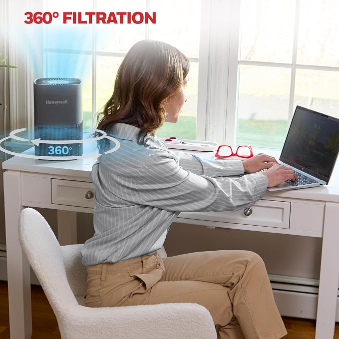 Honeywell Allergen Plus Compact Small Room HEPA Air Purifiers - Image 9