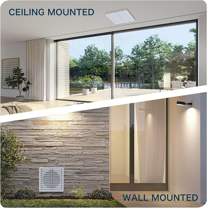 Air Vent ABS Louver Grille Cover 6 Inch, External Wall Vent Cover - Image 7