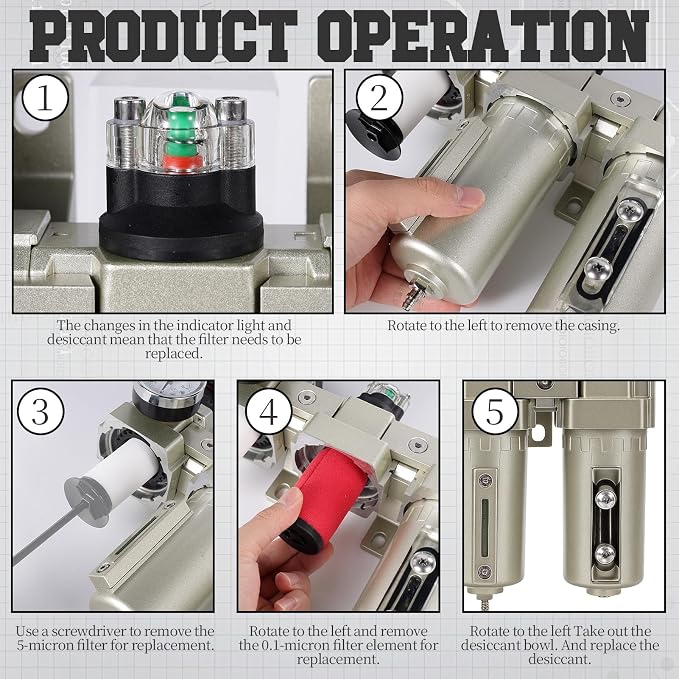 Upgraded 1/2" NPT Industrial Air Dryer - Image 6