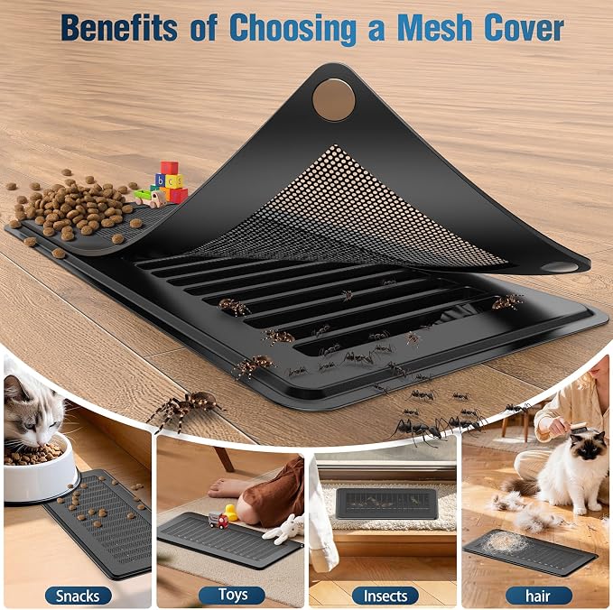 Magnetic Vent Covers with Vent Screen 7x11.3 Inch, Ceiling Air Vents to Block - Image 4