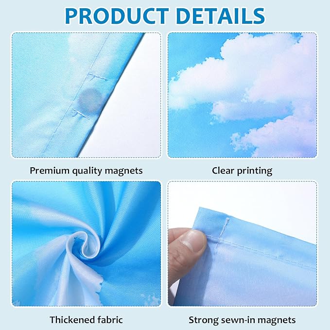 QOUBAI 6PCS Fluorescent Light Covers, 4x2 Feet Magnetic Light Cover Fluorescent - Image 3