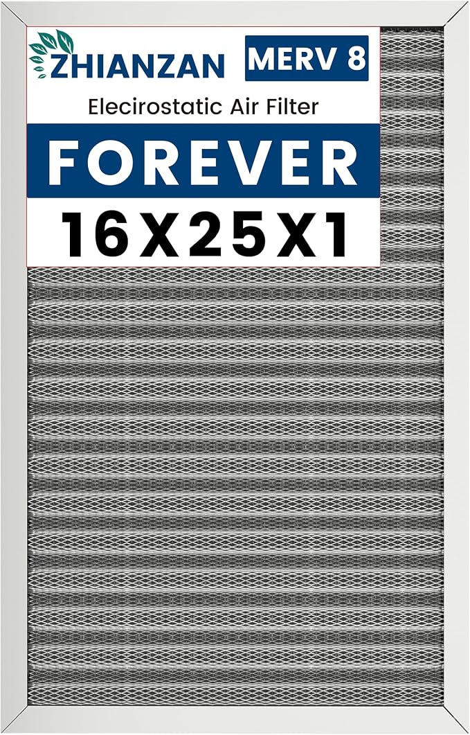 16x25x1 HVAC Furnace Air Filter, Lasts a Lifetime, the Last HVAC Filter You by ZHIANZAN