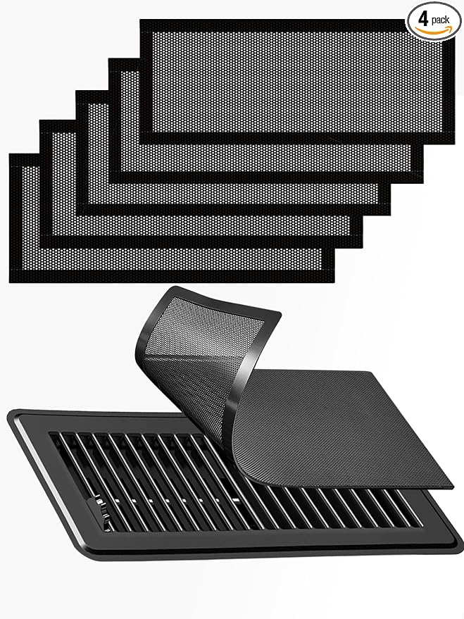 6-Pack Black Magnetic Vent Covers 7x13 Inch by Unknown