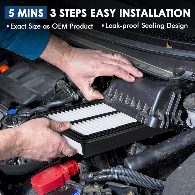 CA10013 Replacement Engine Air Filter, Efficient Filtration Offers 99% Air - Image 4