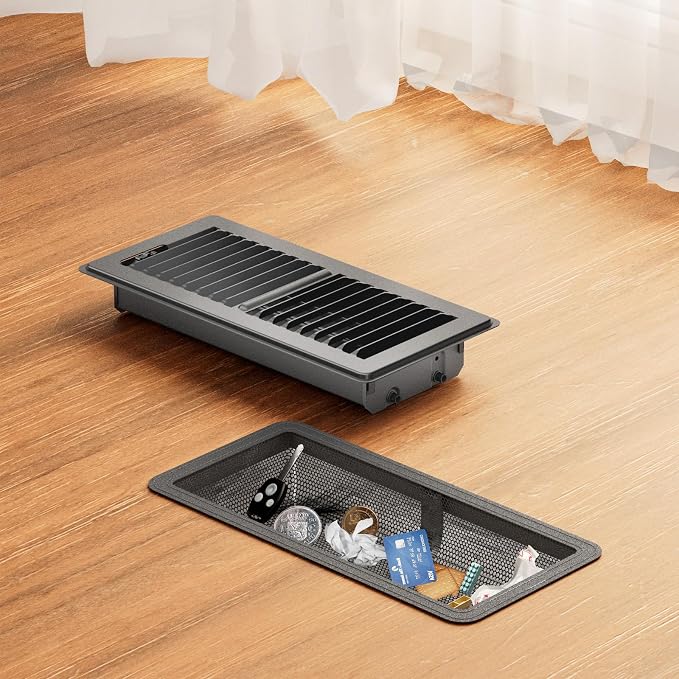 Floor Register 4 x 10 Inch, HG Power Heavy Duty Floor Vent Covers by HGPOWER