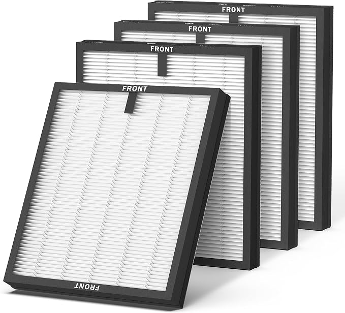 CHIVALZ 4 Pack HY4866 True HEPA Replacement Filters Compatible by CHIVALZ