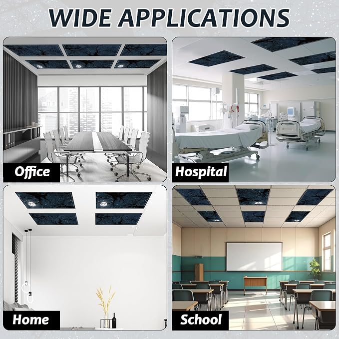 Wiooffen 6 Pcs Fluorescent Light Covers - Image 5