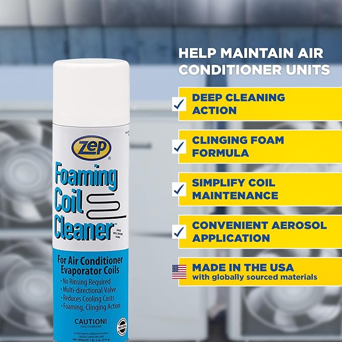 Zep Foaming Coil Cleaner - 20 oz - 20201 - Professional Strength Quickly Cleans - Image 3
