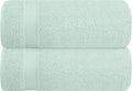 Belizzi Home Cotton 2 Pack Oversized Bath Sheet 35x70, Large Bath Sheet, Ultra Soft, Absorbent, Compact, Eco-Friendly, Recyclable, Quick Drying and Lightweight Towel - SEA Green