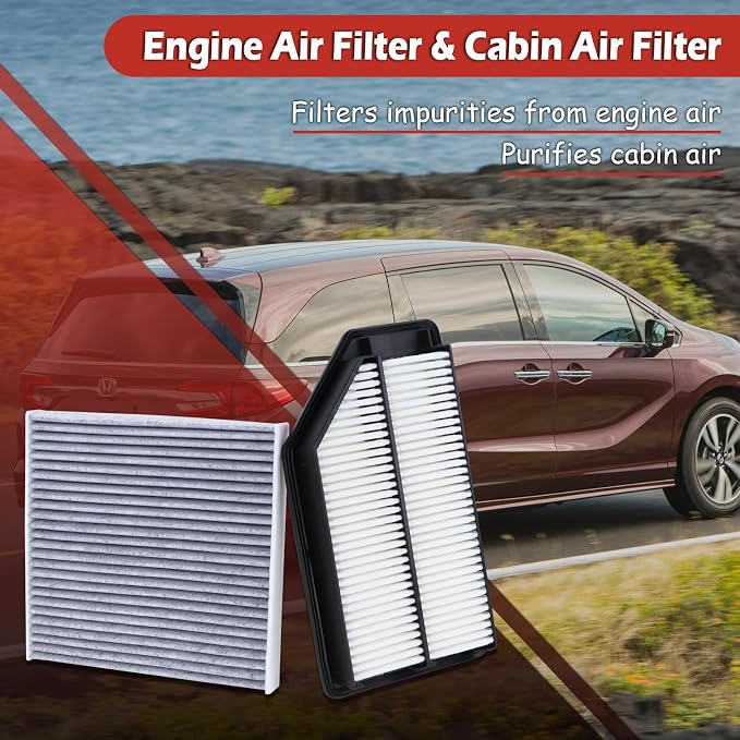 17220-RV0-A00 Engine Air Filter and 80292-SDA-A01 Cabin Air Filter kit - Image 2