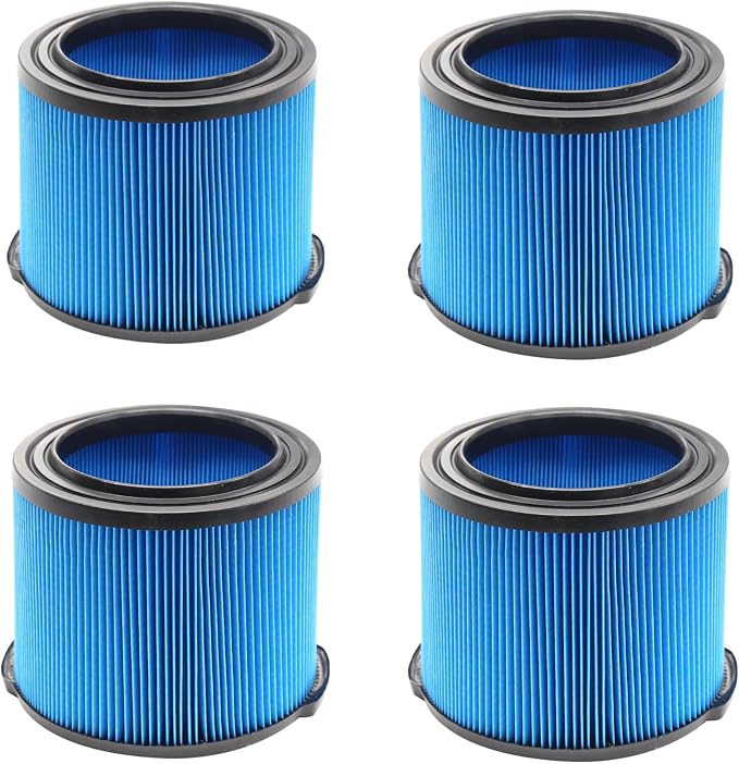 4 Pack Replacement for VF3500 Ridgid Shop Vac Filters 4 Gallon, 3-Layer Wet/Dry by GIBTOOL