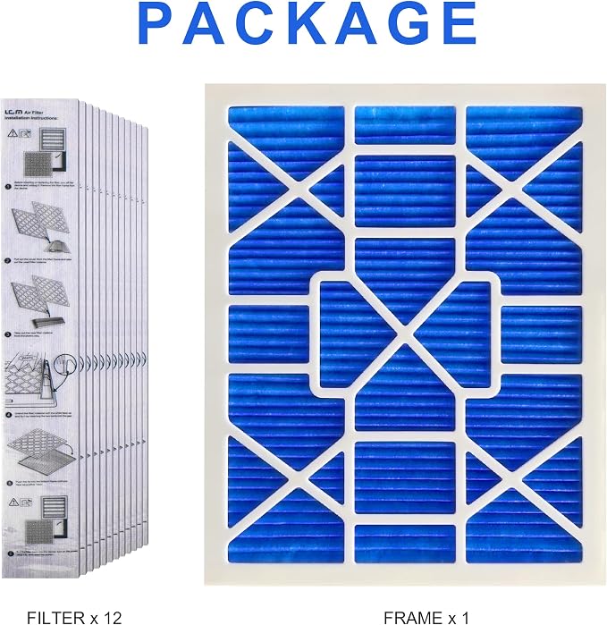 LEKEN 20x25x1 AC Furnace HVAC Filter Reusable Electrostatic Filters MERV 13 - Image 4