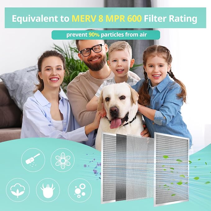 12x24x1 Electrostatic Air Filter, Washable & Reusable Aluminum AC/HVAC Furnace - Image 7