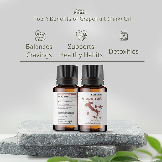 Grapefruit Essential Oil - Direct from Citrusmade in Sicily - Natural Aceite de Pomelo for Skin and Energy - Aromatherapy | 100% Pure Therapeutic Grade (22lbs)
