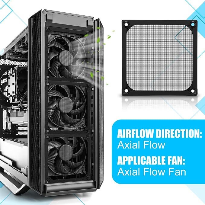 MorningRo 10 Pcs 120 mm Computer Fan Filter Grills - Image 6