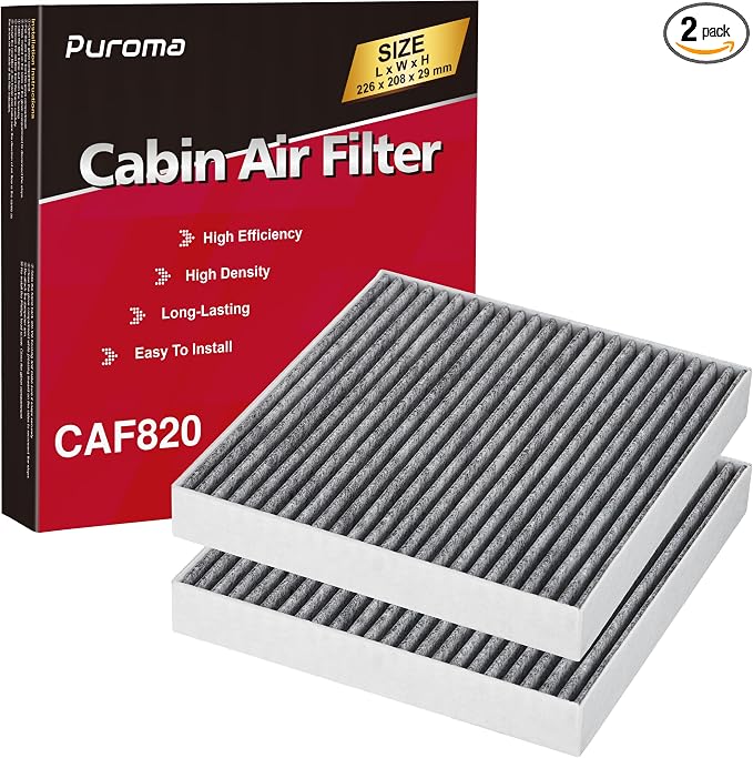 Puroma Cabin Air Filter with Activated Carbon, Replacement by Puroma