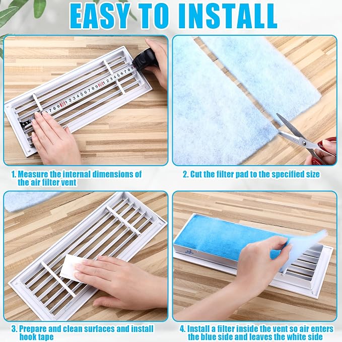 Frienda 12 x 120 Inch Merv 6 Reusable Air Vent Filter Cut to Size Electrostatic - Image 3