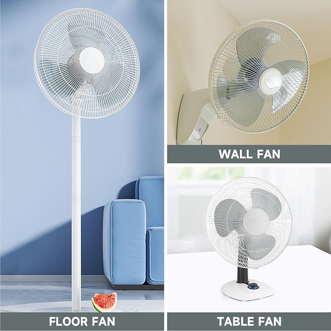 Ipetboom Fan Blades Replacement - 14in Plastic Standing Fan Blade 3 Leaves - - Image 6
