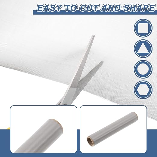uxcell 80 Mesh 118" x 16" Woven Wire Mesh, 304 Stainless Steel Air Vent Filter - Image 4