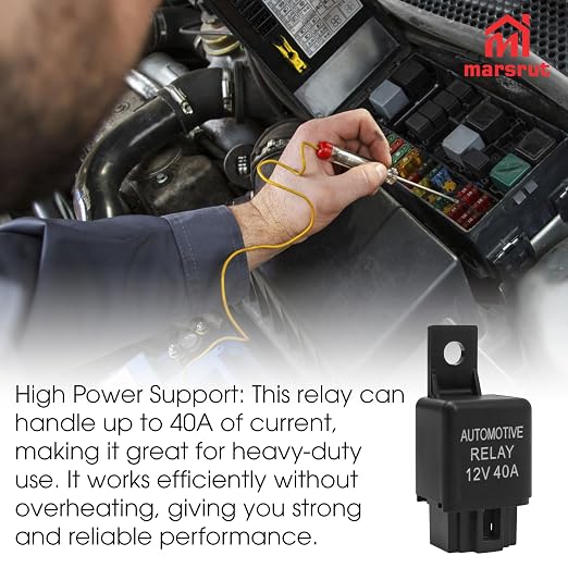 2Pcs 12V 40A Relay, Automotive 4 Pin Relays Fit - Image 4