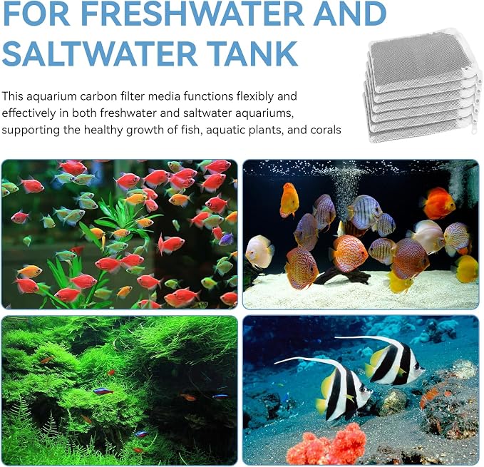 A1384 Activated Carbon Inserts for AquaClear 50 Filter, Aquariu Filter - Image 8