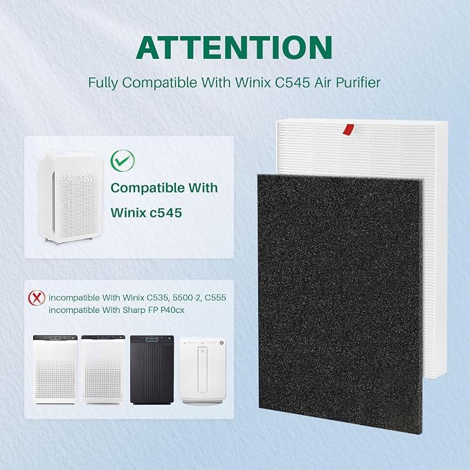 10 Pack C545 Replacement HEPA Filter Compatible - Image 7