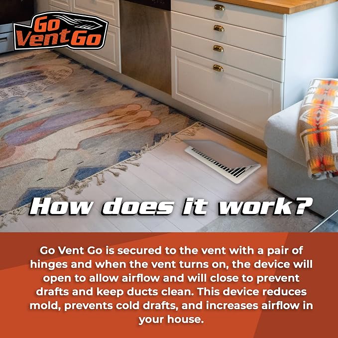 4 Pack GoVentGo Vent Deflector for Floor Registers - Image 6