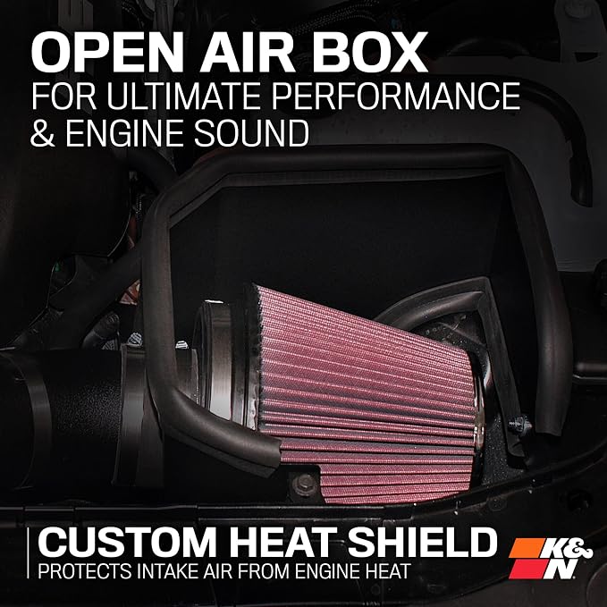 K&N Cold Air Intake System: High-Flow Air Filter, Increase Performance & - Image 6