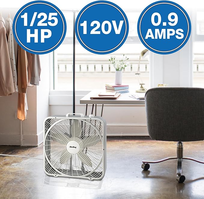 Air King 9723 20-Inch 3-Speed Box Fan - Image 2