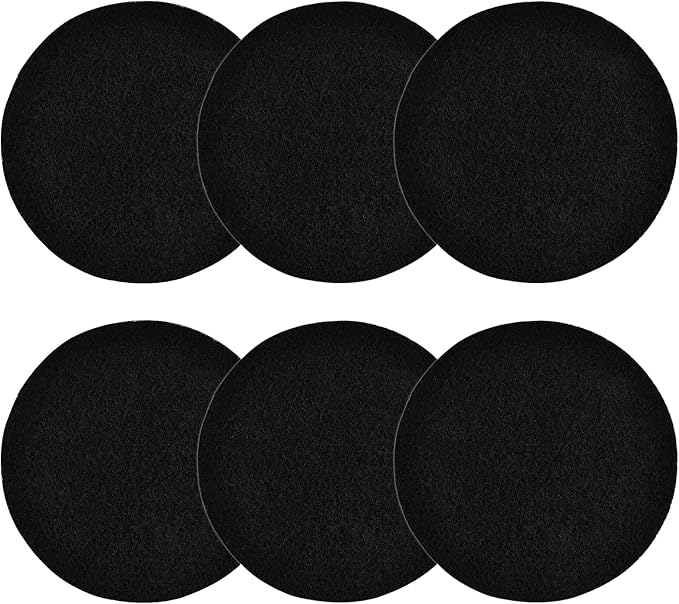 6Pcs 6.5 Inch Charcoal Filters for Kitchen Compost Bin, Replacement Activated by KingBra