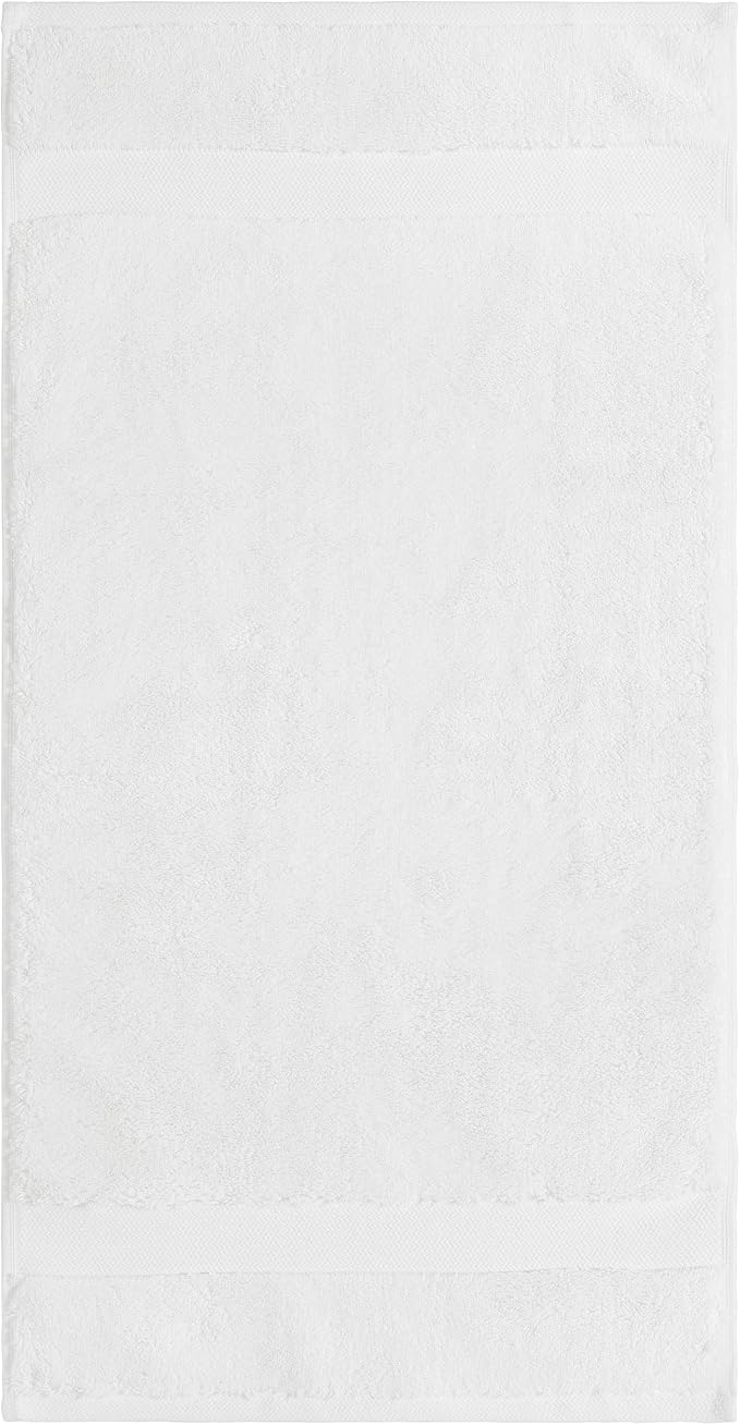 TOWELTIQUE- Organic Cotton Plush Bath Towels Pack of 4 GOTS & Oeko- TEX Certified | Premium Soft, Absorbent & Quick-Drying Towels for Bathroom, Gym, Spa & Hotel Use – White