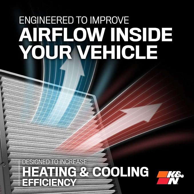 K&N LIFETIME Cabin Air Filter: Washable, Clean Air - Image 5