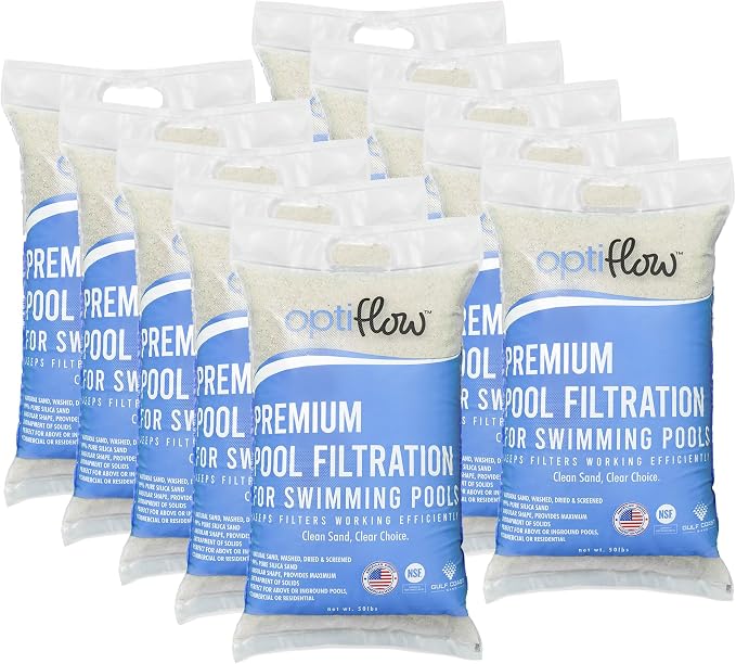 10-Pack Pool Filter Sand, Premium Filtration by Unknown