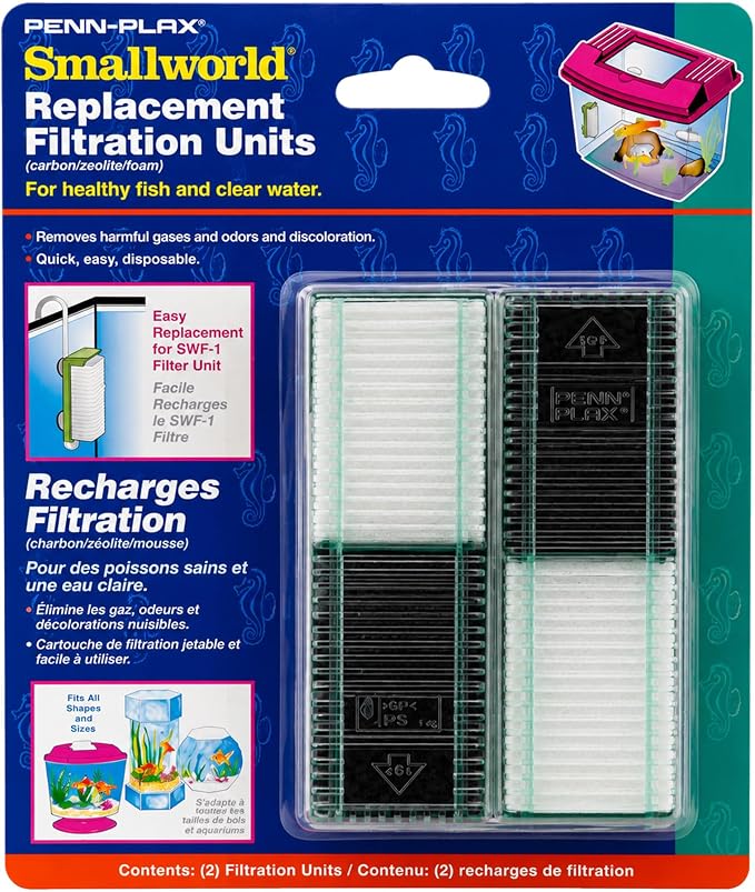 Penn-Plax Small World Replacement Aquarium Filter Media – Safe by Penn-Plax