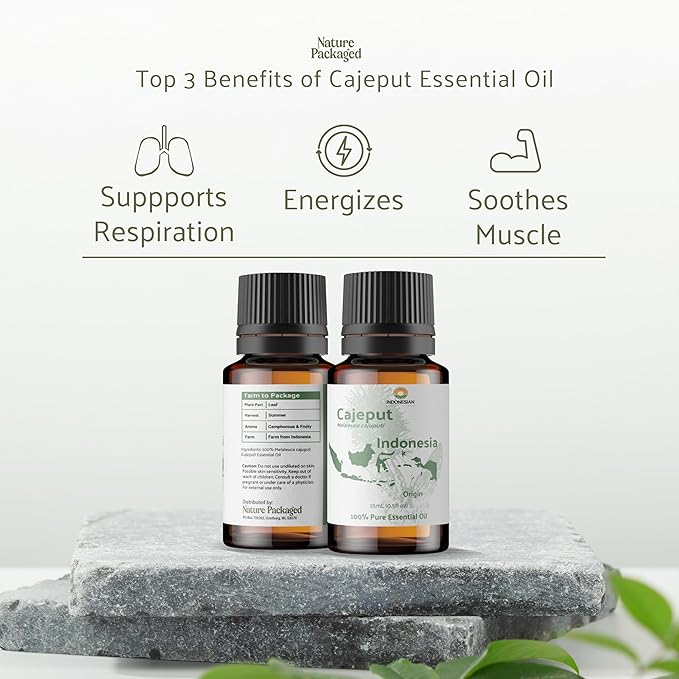 Cajeput Essential Oil (22lbs) - Direct from Central Java, Indonesia - Essential Oils for Diffusers Aromatherapy; Essential Oils for Body; Massage Oils | 100% Pure Therapeutic Grade
