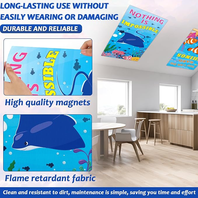 6 Pcs Fluorescent Light Covers - Image 3