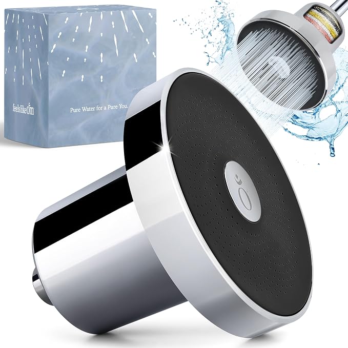 Filtered Shower Head with Water Softener by FeelsLikeOm