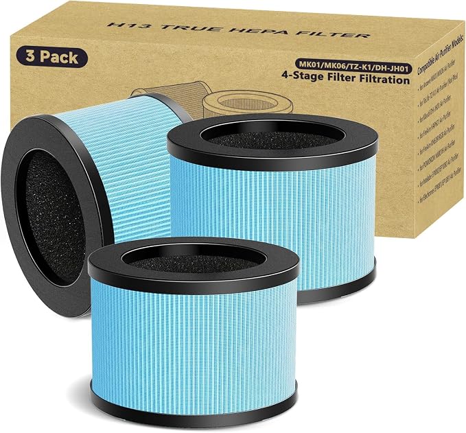3 Pack MK01 TZ-K1 Air Filter Replacement Compatible by LemonQueen