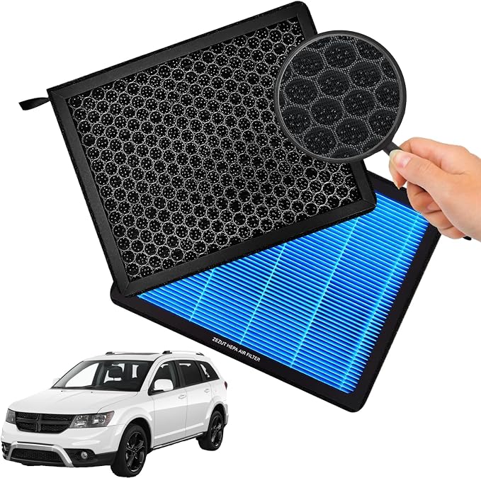 Cabin Air Filter, for 2011-2015 Ram 1500/2500/3500, Jeep 2007-2017 Patriot and by ForYourEnjoyableJourney