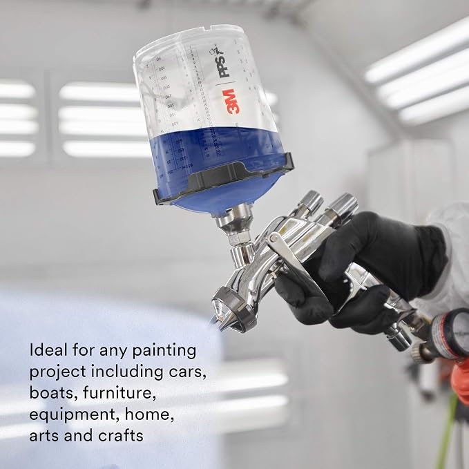 3M 26000 PPS 2.0 Spray Gun Cup, Lids and Liners Kit, 200-Micron Filter - Image 4