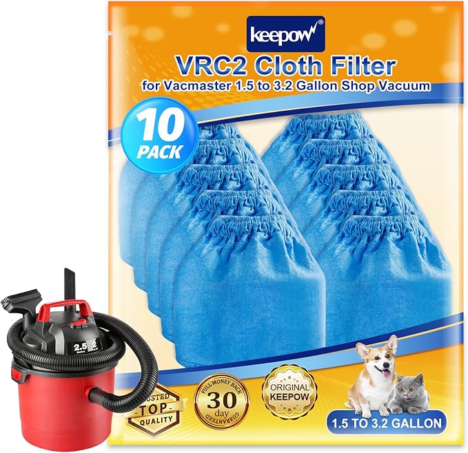 KEEPOW 10 Pack VRC2 Cloth Filter Compatible by KEEPOW