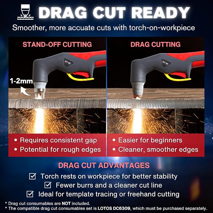 LTP6300D | 63A Non-Touch Pilot Arc Plasma Cutter, Drag-Cut Enabled, Non-HF - Image 2