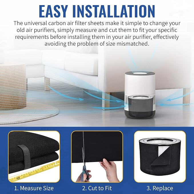 CFS Pack of 4, Universal Cut to Fit Carbon Pre-Filter Pad Roll - Image 5