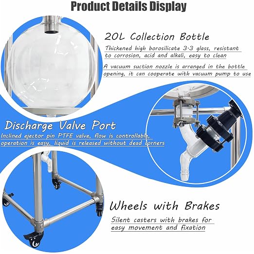 INTSUPERMAI 20L Buchner Funnel Filtering Kit, - Image 7