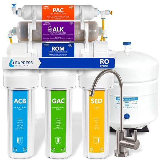 Express Water 10 Stage Reverse Osmosis Alkaline Water Filtration System by ExpressWater