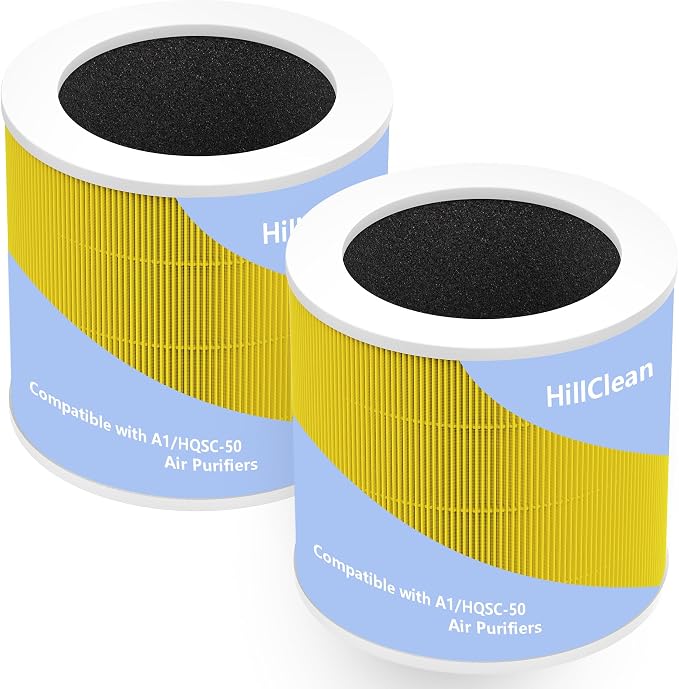 2 Pack A1 Replacement Filter Compatible by AirPurifierFilterReplacement